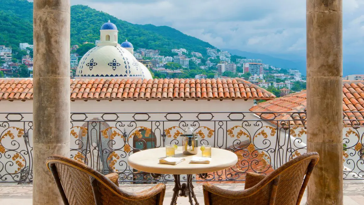 View from wedding venue Casa Kimberly  located in Puerto Vallarta's historic center