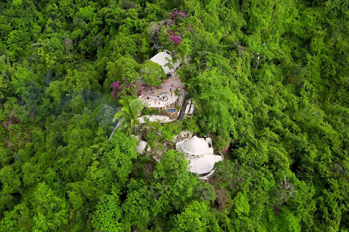 Aerial view of wedding venue Terra Noble located in Puerto Vallarta